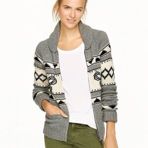 TNA Lamb Wool Knit Sweater in Light Gray (XS)